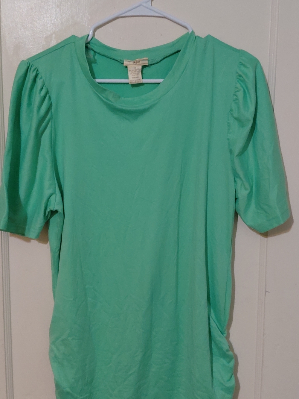 Women's Short-Sleeve Crewneck Top in Mint